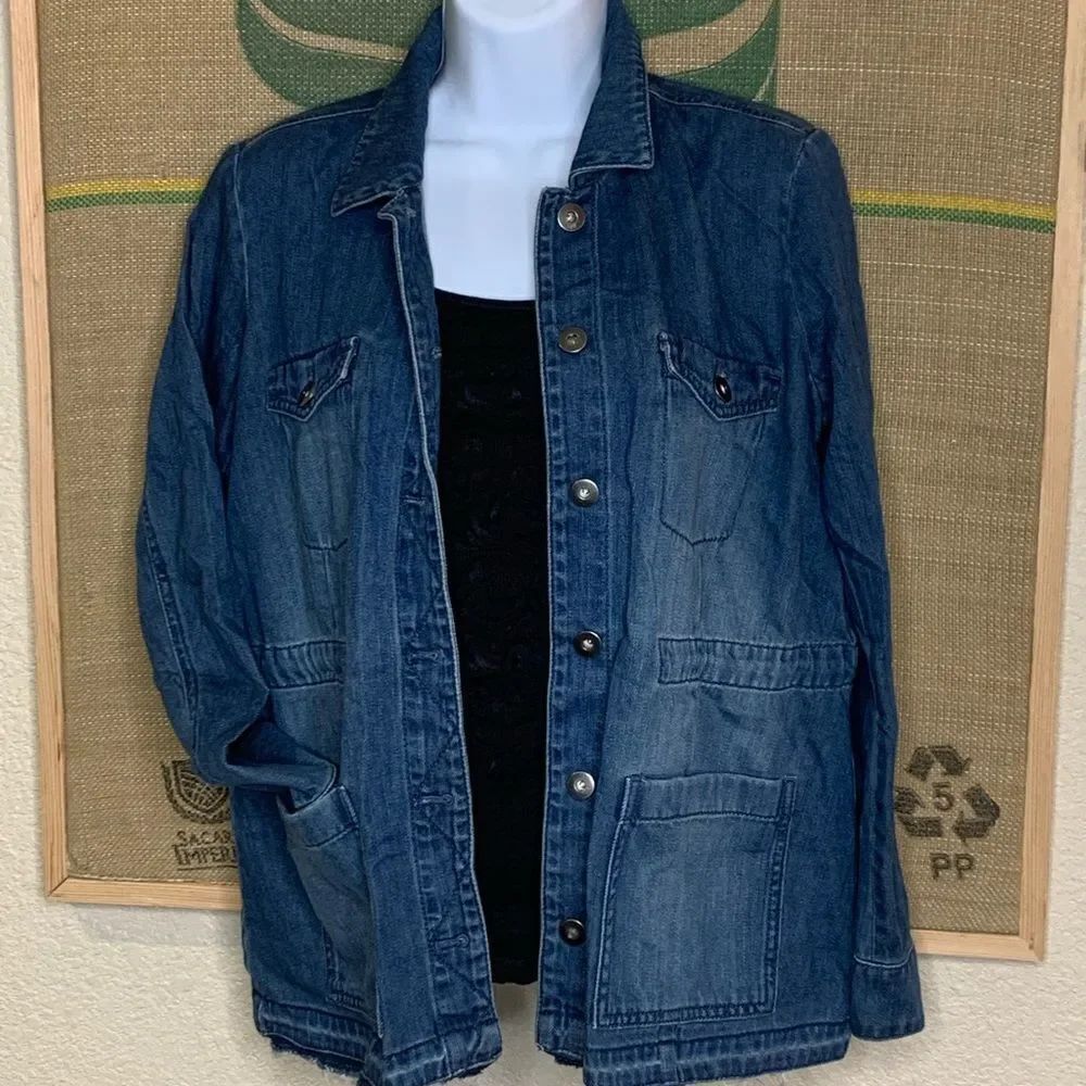 J. Jill Dark Blue Denim Jacket